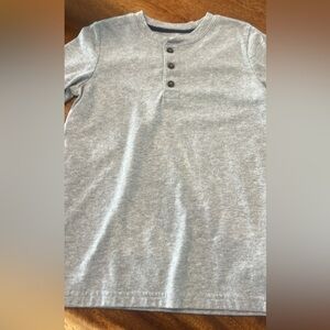 Gray Boy Henley Shirt